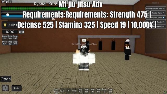 Jiu Jitsu Advanced Showcase!!! (Rindou Fighting Style) || Tokyo Saga || ROBLOX