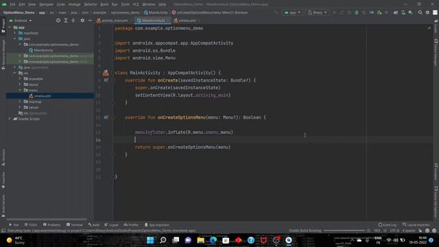 How to create Options menu | Kotlin смотреть онлайн