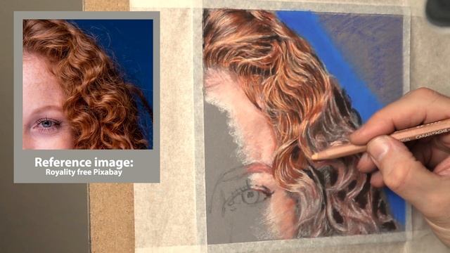 Pastel Portrait Tips ~ How to Draw / Paint Realistic Ginger Hair... the Easy Way. ~ Pastel Pencils смотреть онлайн