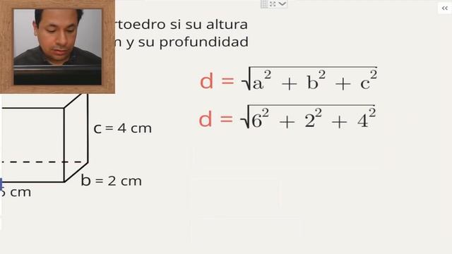 Paralelepípedo rectangular, volumen, área, diagonal смотреть онлайн