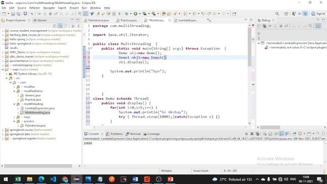 Java Multithreading | Java Runnable | Java Thread смотреть онлайн