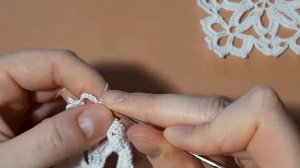 Ажурный квадратный мотив крючком. Мастер - класс.