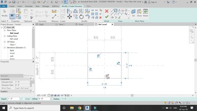 Revit Commands Course - Difference between Type & Instance Parameter смотреть онлайн