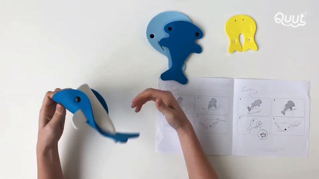 ВИДЕО ОБЗОР: Глубоководные киты. Мягкий 3D конструктор для игры в ванне Quutopia смотреть онлайн