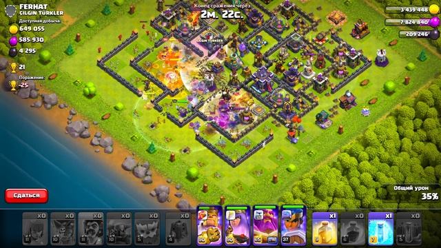 325 ЗАБОРИНОК 16УРОВНЯ ! 10 000 000 000 РЕСУРСОВ В ЗАБОР ! CLASH OF CLANS смотреть онлайн