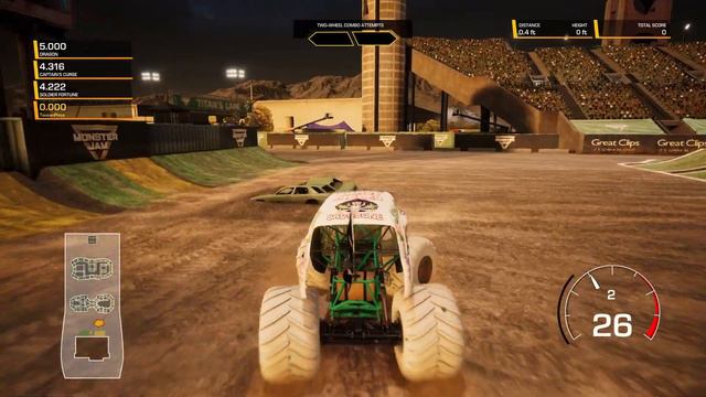 Monster Jam Steel Titans 2 Gameplay: Grave Digger Inverse Wins Big at World Finals XIX in Las Vegas смотреть онлайн