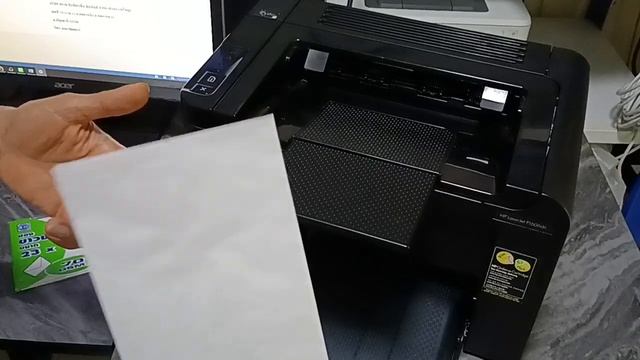 HP LaserJet Pro P1606dn Printer การปริ้นซองจดหมาย смотреть онлайн
