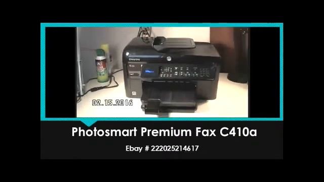 Presentation of Operation of HP Photosmart Premium Fax C410a смотреть онлайн