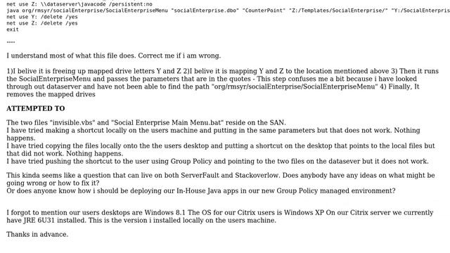 In-house java apps work in citrix environment but will not run locally on a users machine смотреть онлайн