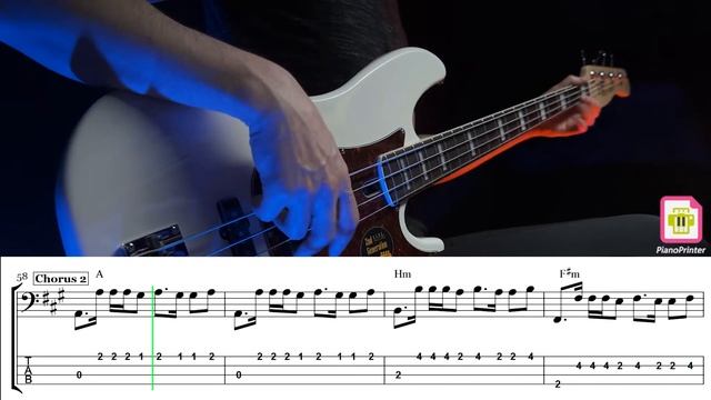 Кино - Место для шага вперёд Bass Cover | Табы & Ноты