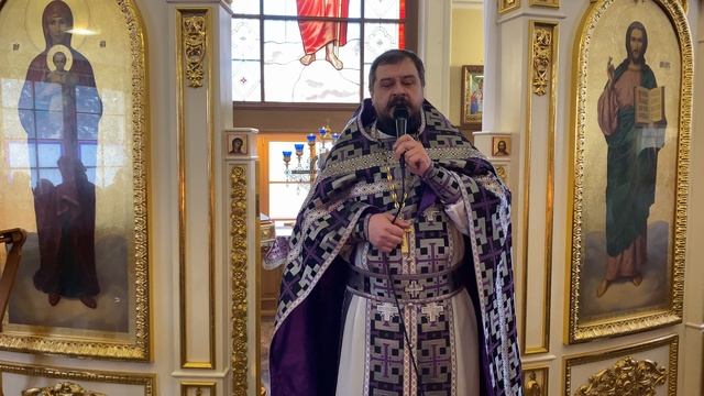 Проповедь в Неделю Крестопоклонную. Священник Владимир Чебышев смотреть онлайн