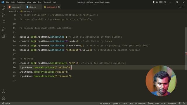 #30 - Setting & Getting HTML Attributes - (தமிழில்) (Tamil) | JavaScript DOM смотреть онлайн
