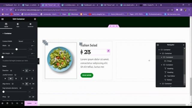 Complete RESPONSIVE FOOD ORDERING Website using ELEMENTOR FLEXBOX CONTAINER 2023 смотреть онлайн
