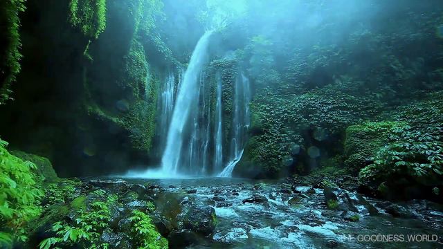 HAPPINESS FREQUENCY 432 Hz Meditation Music | Morning Music Natural Sounds | Waterfall Sound