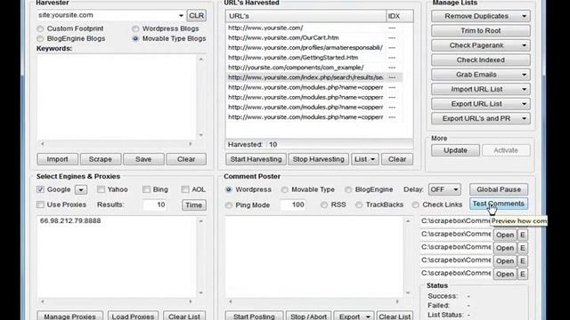 Pt 4 - Introduction to ScrapeBox the Search Harvester and Auto Blog Commenter! смотреть онлайн