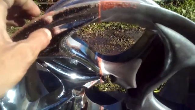 Снятие гальваники хрома с литых алюминиевых дисков смотреть онлайн