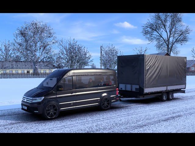 [ETS 2] Volkswagen Crafter V1R50_RusMap Speed Delivery смотреть онлайн