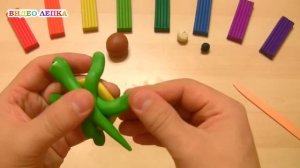 ЧЕРЕПАХА - Лепим из пластилина | Видео Лепка