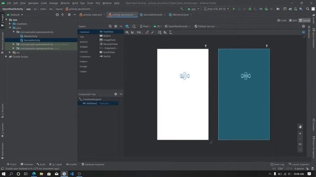 How to Make a Button Open a New Activity (Kotlin) - Android Studio Tutorial смотреть онлайн