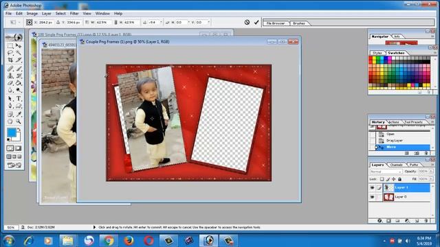 How To Set Photo In PNG Frames In Photoshop смотреть онлайн
