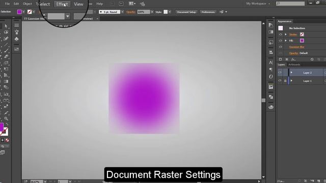 Gaussian Blur Cut off Problem | Illustrator Tutorial смотреть онлайн