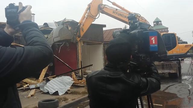 Жесть!Снос кафе и магазина в Казани смотреть онлайн