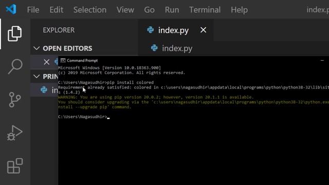 Basic printing and Colored printing in python смотреть онлайн