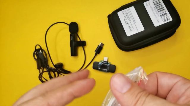 Microfono Lavalier WirelessTipo C per Smartphone Ryzwoc senza fili economico Recensione смотреть онлайн