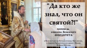 «Да кто же знал, что он святой?!». Епископ Венёвский Феодорит.