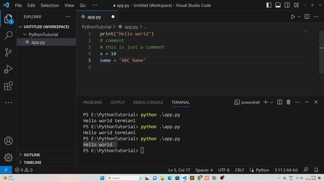 Python Syntax Explained: Python Tutorial For Beginners | Python Full Tutorial | HINDI | - #4 смотреть онлайн