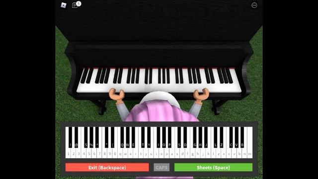 Fallen Down, from Undertale in roblox piano(Credit in desc) смотреть онлайн