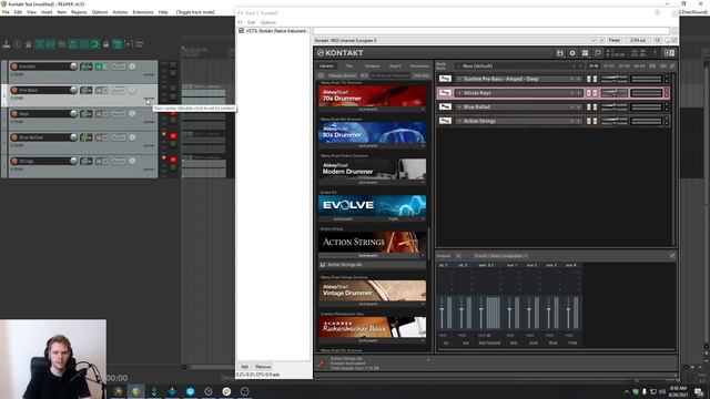 Kontakt Set Up in Reaper Tutorial смотреть онлайн