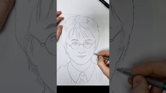 Как нарисовать Гарри Поттера (Harry Potter) нарисованный карандашом смотреть онлайн
