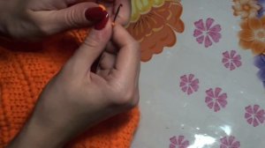 Оранжевый комбинезон на беби бон. Одежда для кукол крючком.