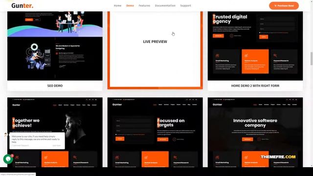 Gunter - IT and Marketing Startups WordPress Theme digital agency digital marketing Minori смотреть онлайн