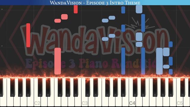 WandaVision - Episode 3 Intro Theme (We Got Something Cooking) | Piano Tutorial смотреть онлайн