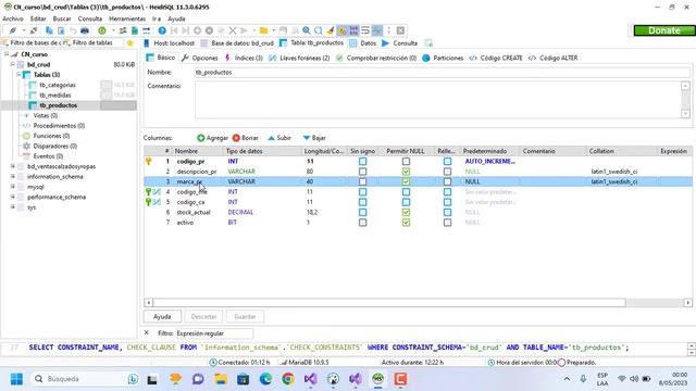 09 -Crear entidad para el Mantenimiento | Proceso CRUD C Sharp y MariaDB смотреть онлайн