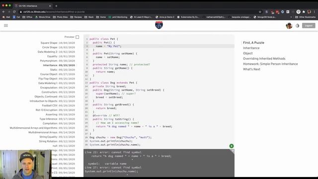CS 125 Fall 2020: Geoff's Lesson 25 Walkthrough смотреть онлайн