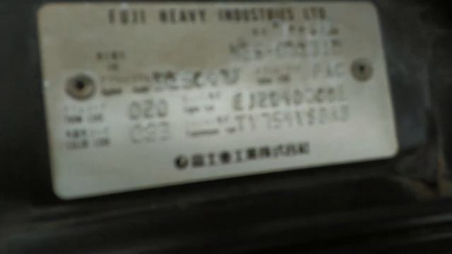 Subaru 00070832 EJ204 B236895 BE5 081310 VID 20191024 132949