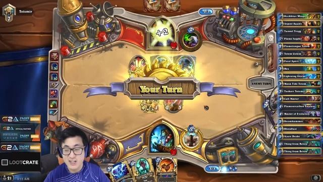 Hearthstone - The Best Deck for Legend in Whispers of Old Gods Part 2! смотреть онлайн