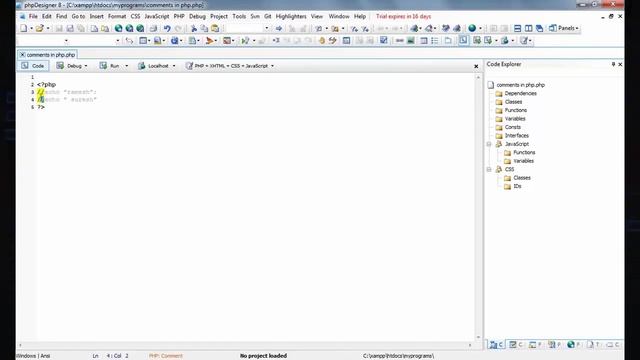 how to write comment on php telugu tutorial смотреть онлайн