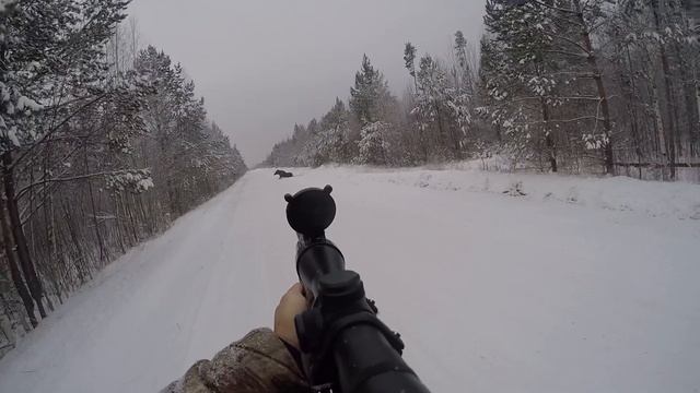 Охота на лося Удмуртия. Добыл лося. // Hunting for elk Udmurtia. Got the moose. Hunting in Russia. смотреть онлайн