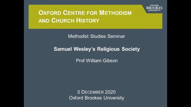 William Gibson - Samuel Wesley's Religious Society смотреть онлайн