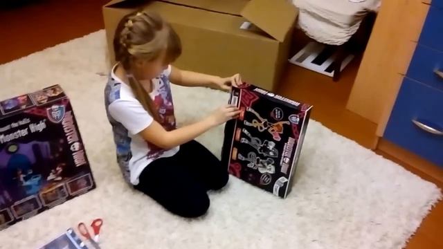 Monster High посылка из США. Обзор. смотреть онлайн