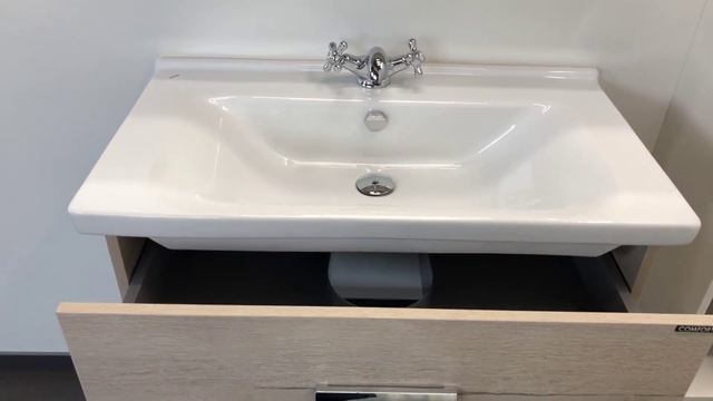 Тумба с раковиной Comforty Парма 80 4143491 подвесная Дуб дымчатый смотреть онлайн