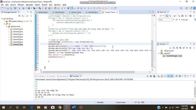 7. List interface - Array List (Java Core) смотреть онлайн