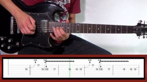 AC/DC HELLS BELLS SOLO LESSON WITH TABS | Normal & slow speed