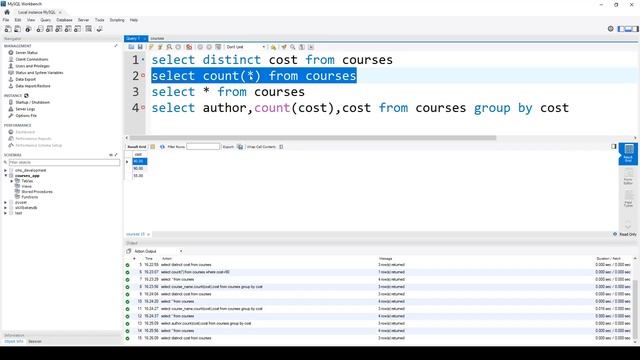 MySQL - Learn MySQL - Distinct, Count and Group By Clause смотреть онлайн