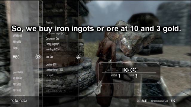 Skyrim TS # 4 - Making Gold Easy + Legit - Smithing Enchanting Money Guide смотреть онлайн