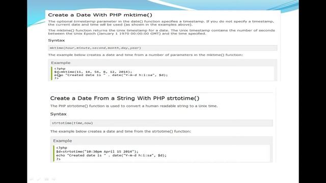 Date and Time functions in PHP - Lesson 23 - Telugu смотреть онлайн